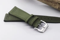 handmade nylon 22mm high quality leather watchband strap for mido tissot longines citizen sport watchstrap bracelet man 20mm