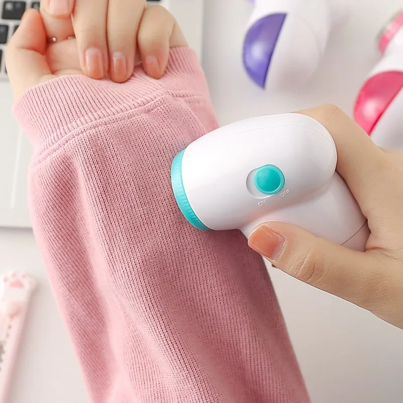 

1Pc Home Electric Sweater Shaver Plastic Hair Remover Shaver Hair Ball Trimmer Fluff Removal Razor Plush Bulky Clothes Pullover