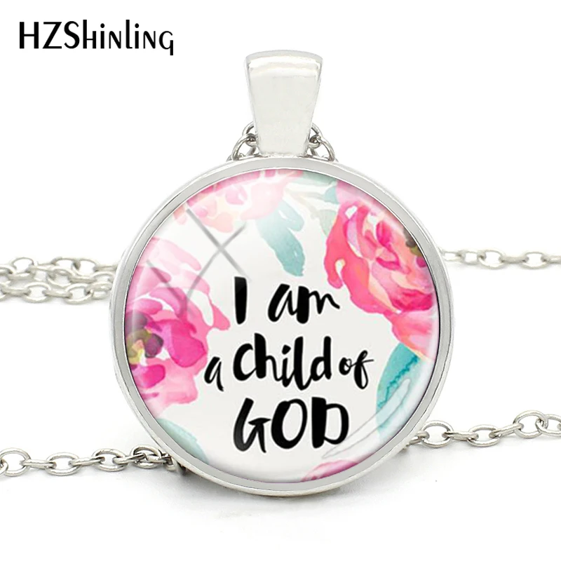 Вдохновляющие языки: Я ребенок Бога магнитное ожерелье модное винтажное с