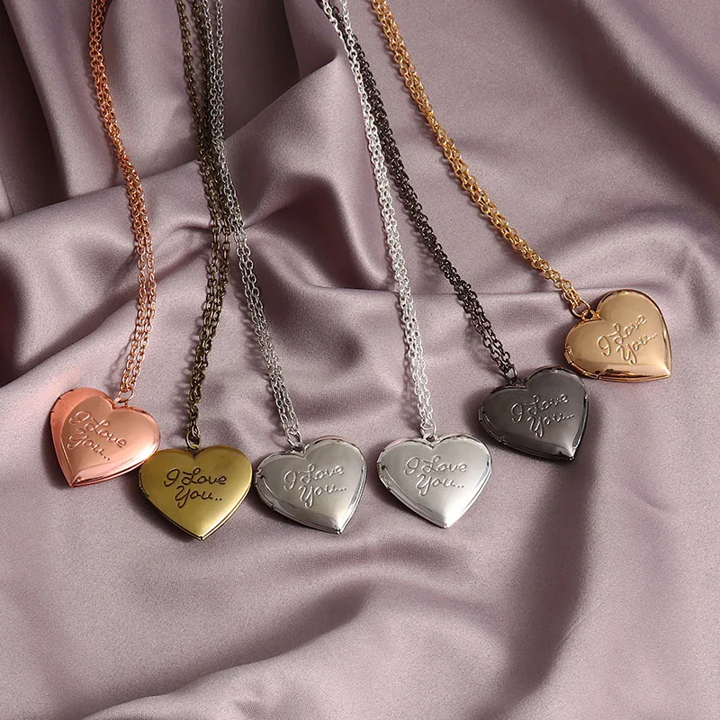 6 цветов я люблю тебя резная искусственная кожа секретное сообщение медальон