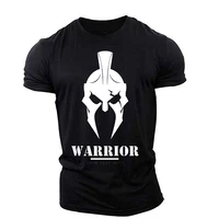 spartan graphic t shirts for men install muscles top 3d printd t shirts sportswear outdoor light thin and breathable elasticity