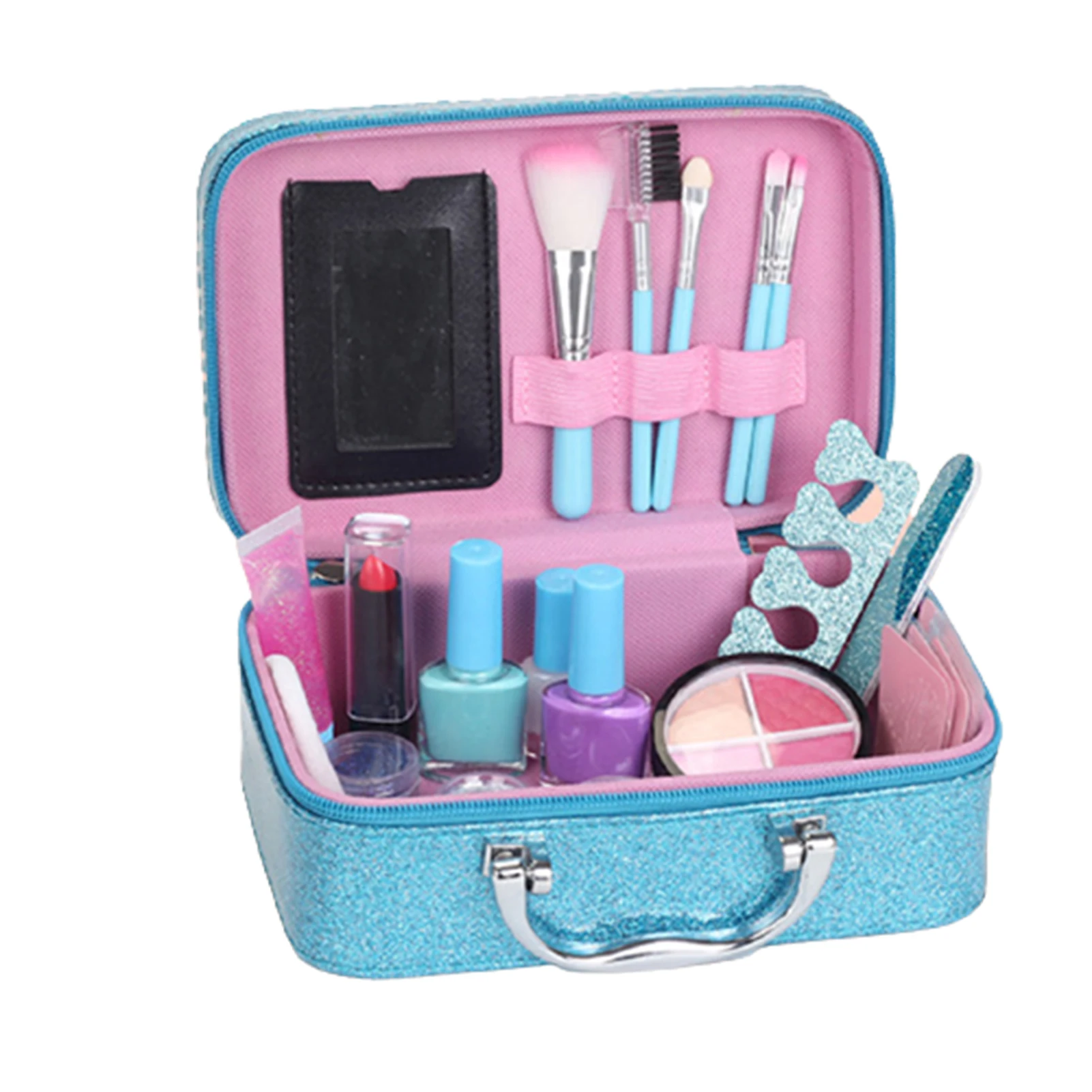 Beauty Kids Cosmetics Makeup Tools Children's Set Beauty Makeup Box Baby Gift Toys Safe Princess Girls Makeup For Girls Birthd