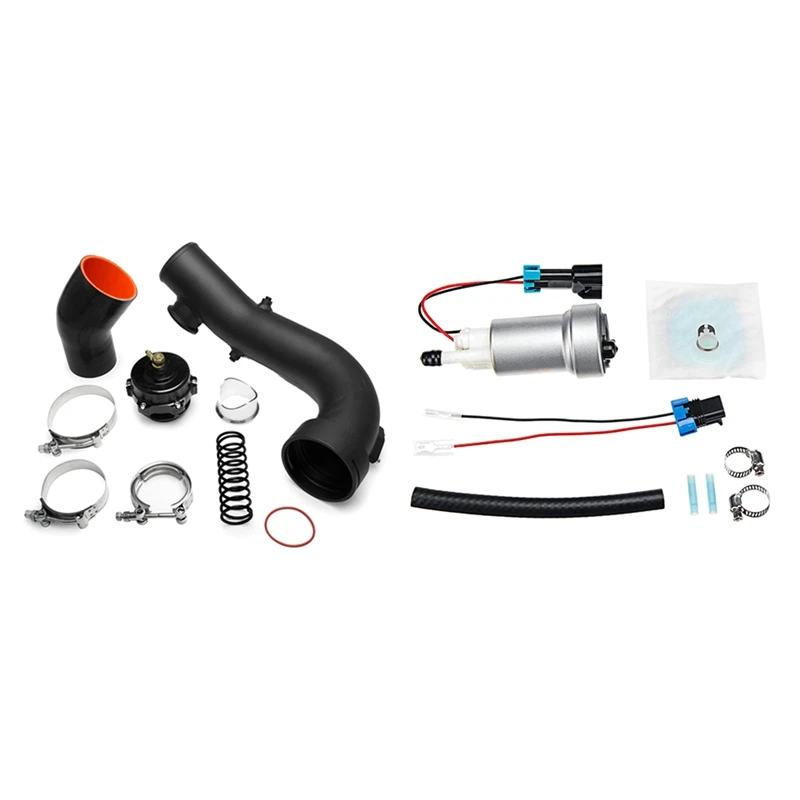 

NEW-50MM BOV воздухозаборник турбо заряд комплект жесткой трубы для BMW N54 с 450LPH топливный насос и установочный комплект для Walbro E85 Racing