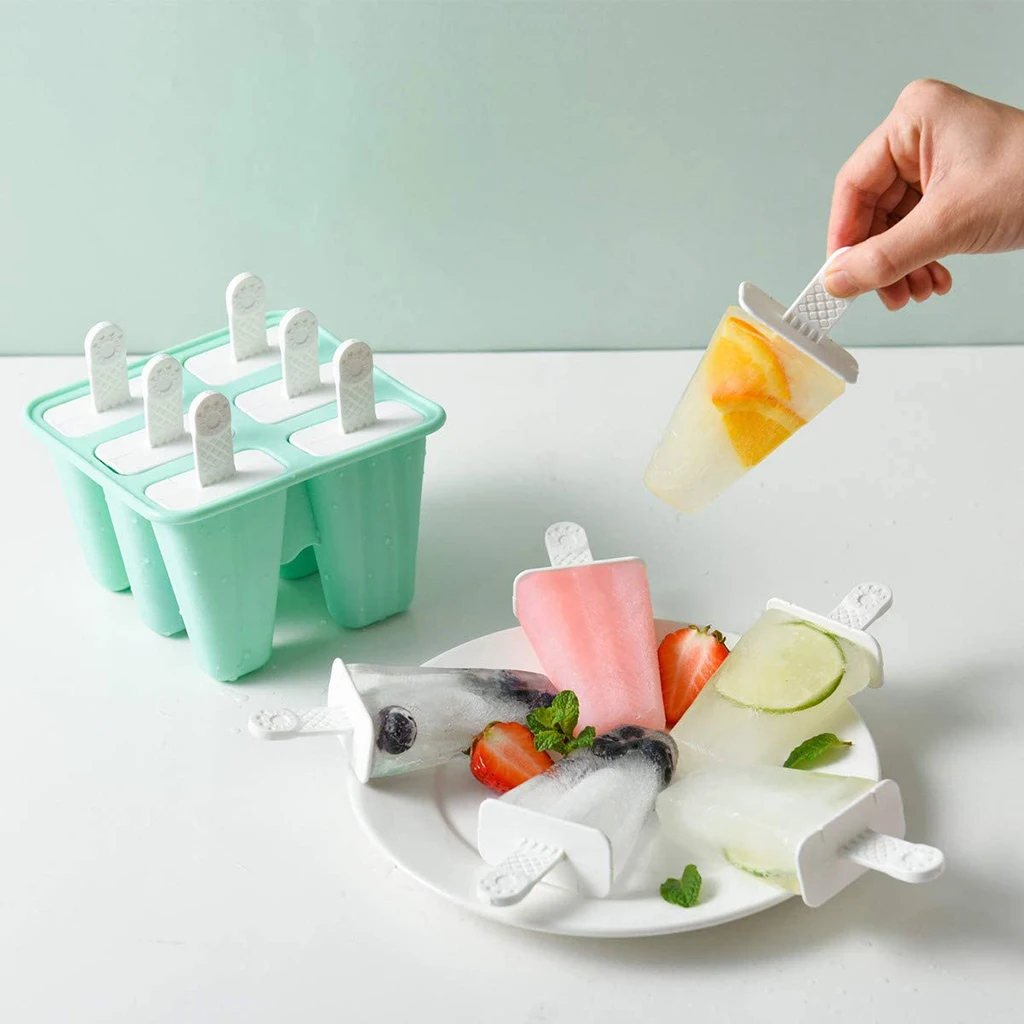 

Kitchen DIY Ice Mold sicle Maker Tray Pan Frozen Ice Cream Mould