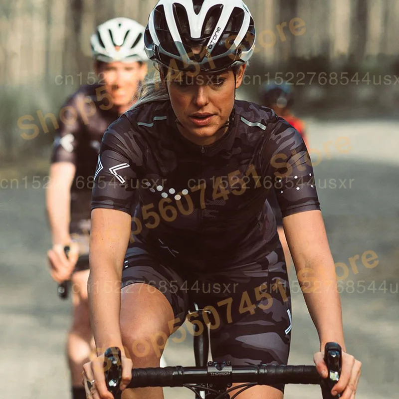 Футболка велосипедная педикюрная камуфляжная для женщин рубашка с коротким