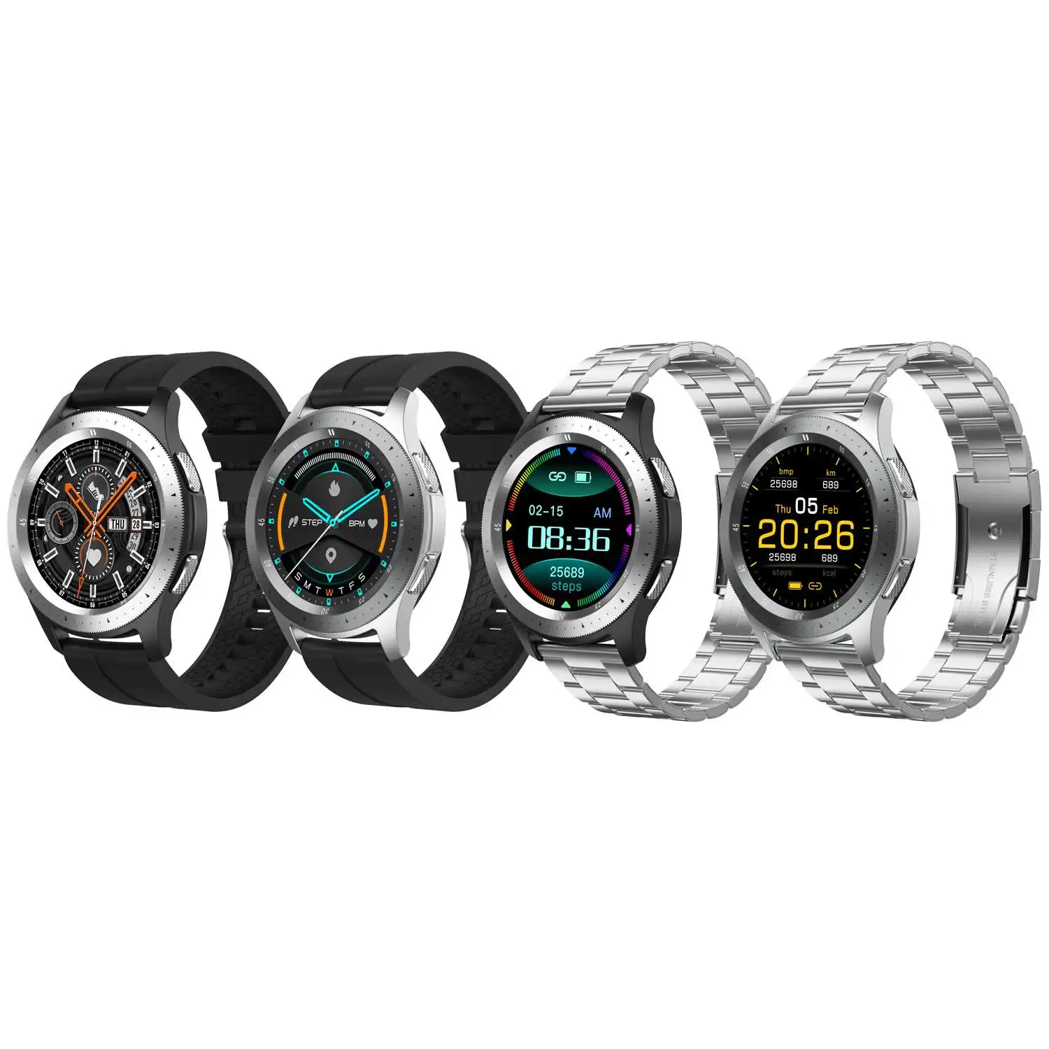 

[bluetooth Call] Bakeey W68 Smart Watch Full Touch Screen Heart Rate Blood Pressure Oxygen Monitor Double UI Menu Multiple Dials