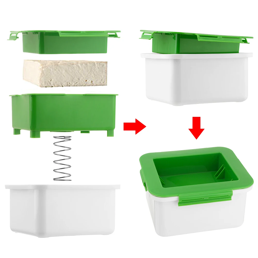 Безопасный пресс для тофу удаления воды со встроенным сливным устройством