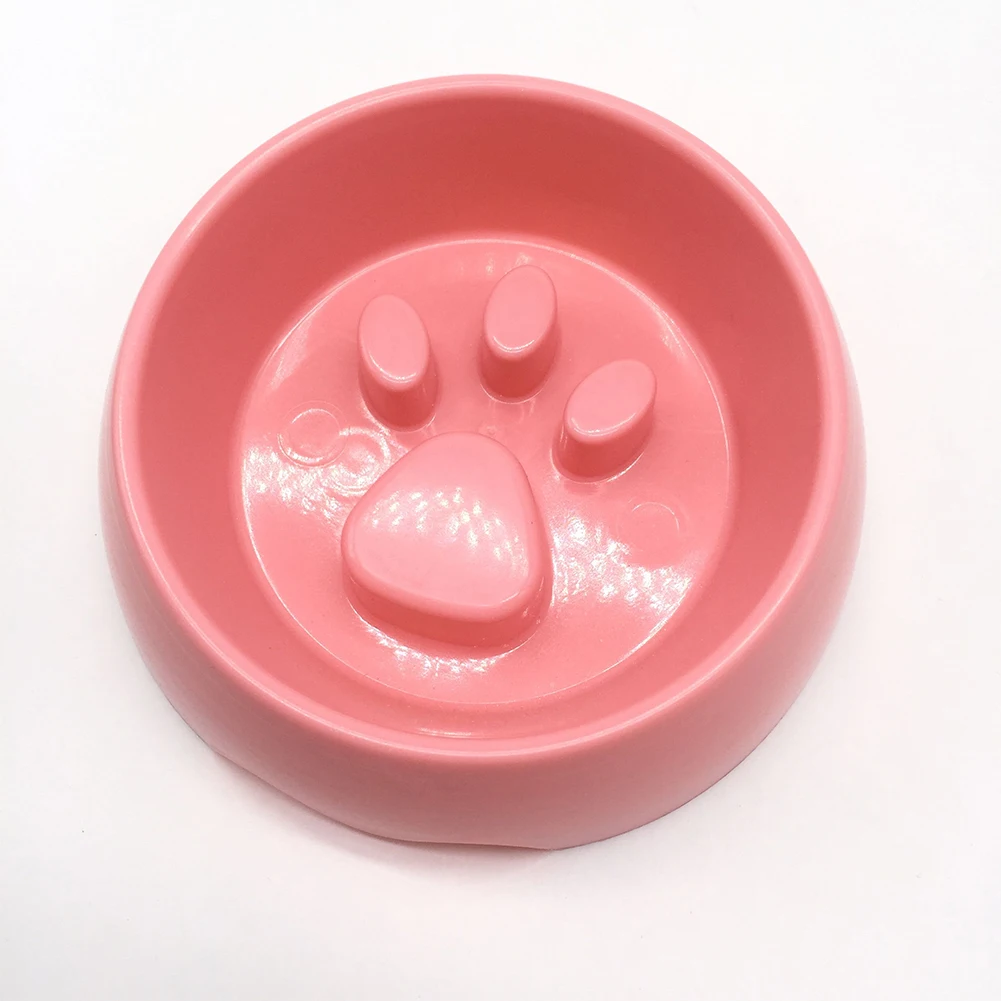Кормушка для домашних животных пластиковая лапа с принтом медленная поедающая