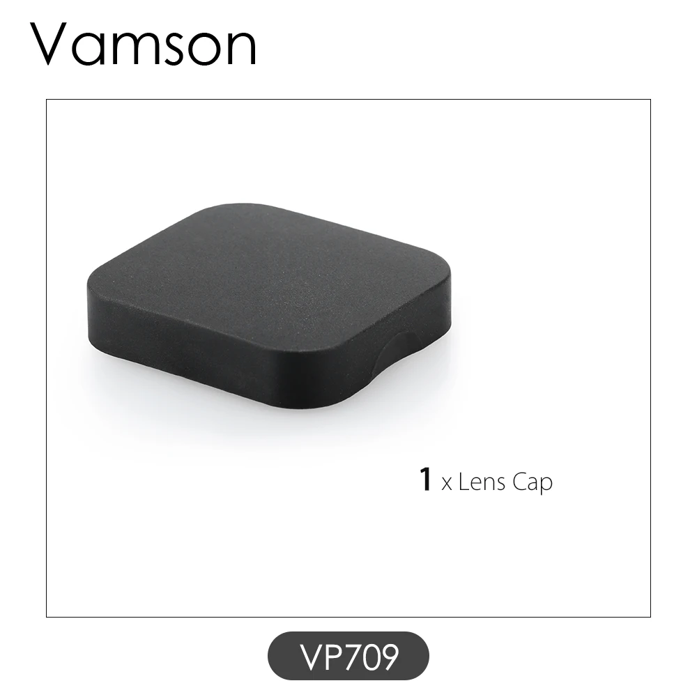 VP709 Vamson для Gopro Hero 7 Black 6 5 защитный чехол для объектива аксессуары Защитная крышка черная для Gopro Hero 5 камера VP709 - Цвет: VP709