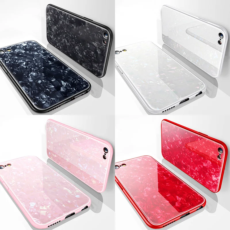 Роскошный стеклянный чехол для Apple iphone 7 8 6 6S Plus X XS XR MAX мобильного телефона из