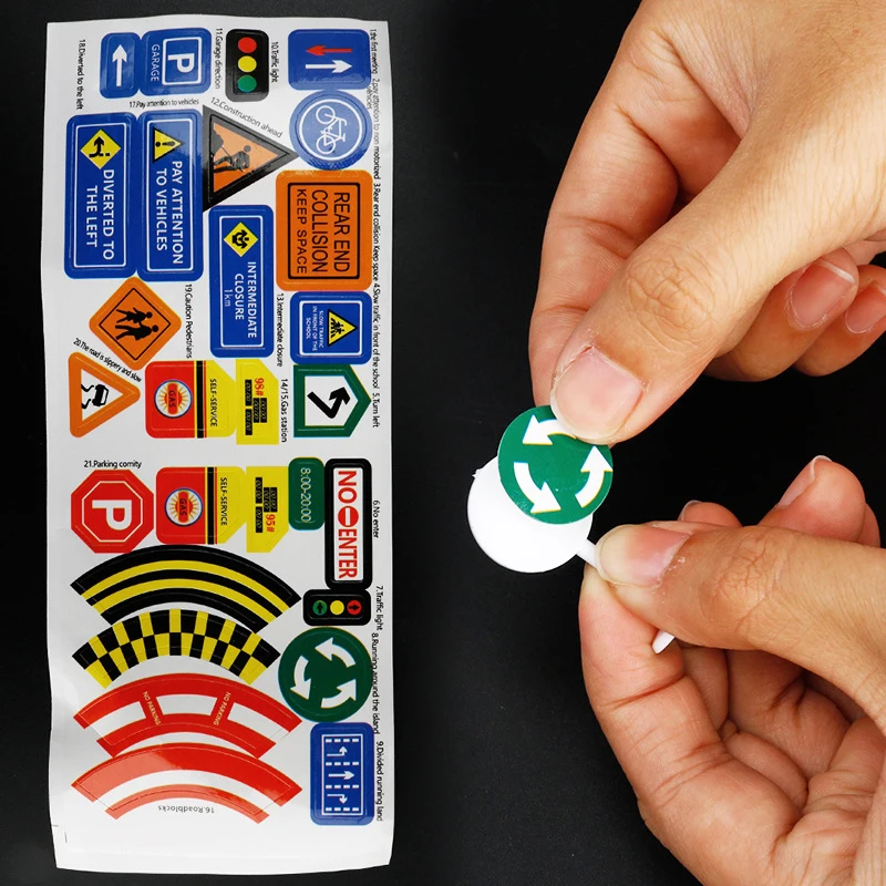 Миниатюрные дорожные знаки светильник сигнал светофор автомобиль игрушечные