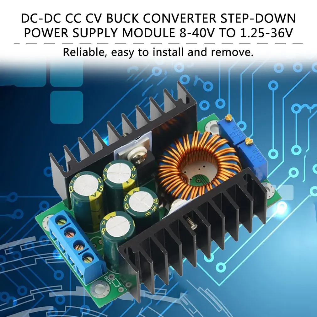 Профессиональный DC-DC CC CV понижающий преобразователь модуль питания 8-40 В до 1 25-36 в