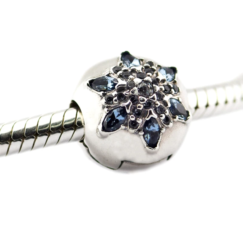 

Crystalized Snowflake Clip Woman DIY Beads For Jewelry Making Sterling Silver Jewelry Fits For Beaded Bracelets & Bangles