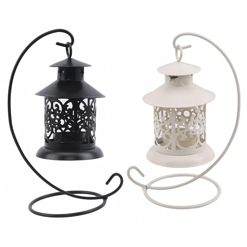 Подсвечник c перфорацией в европейском стиле железа CandlestickCandle подставка