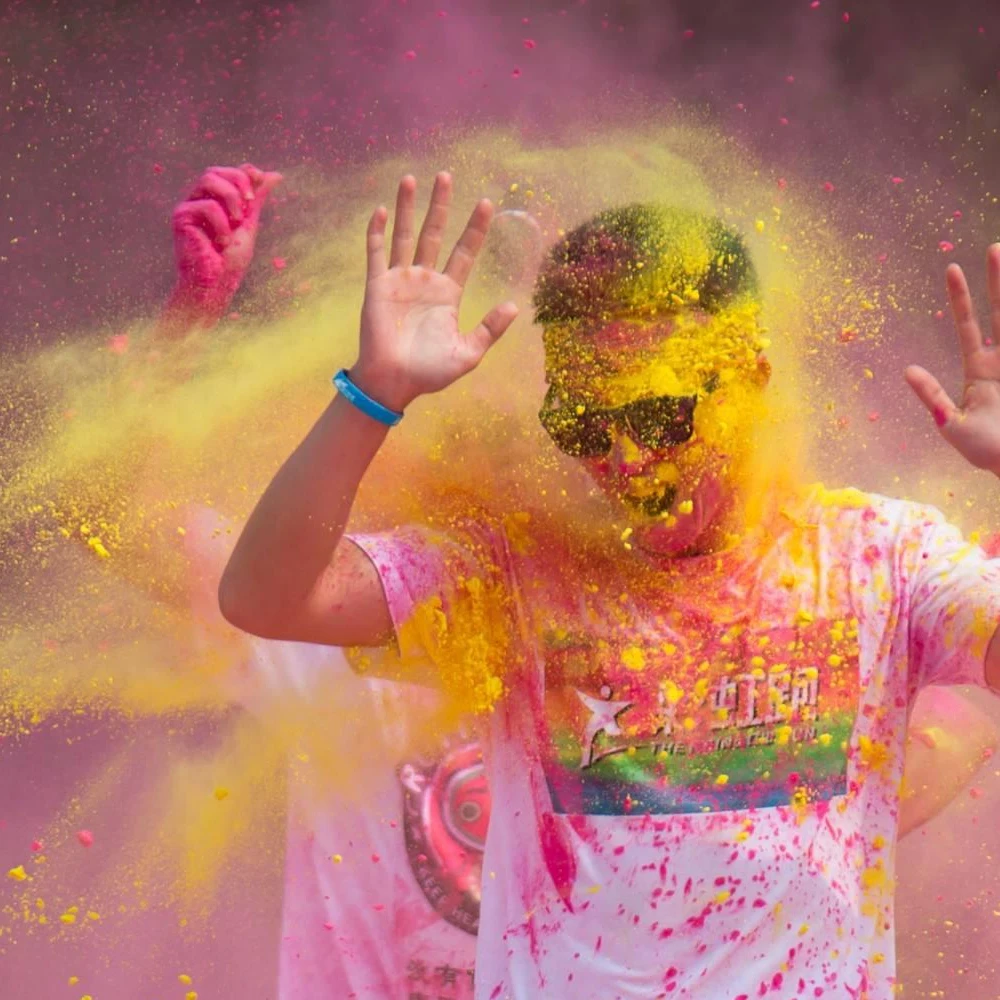 5 упаковок 3 53 унций цветной порошок Besegad кукурузного крахмала мука для HOLI
