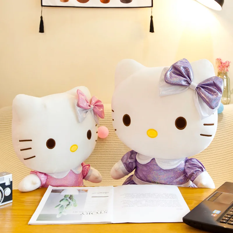 Новые плюшевая кавайная игрушка куклы Hello Kittyed милые мягкие игрушки для девочек