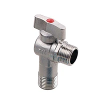 copper body into the wall type triangle valve spherical angle valve 4 points 12 bathroom toilet water heater connection valve