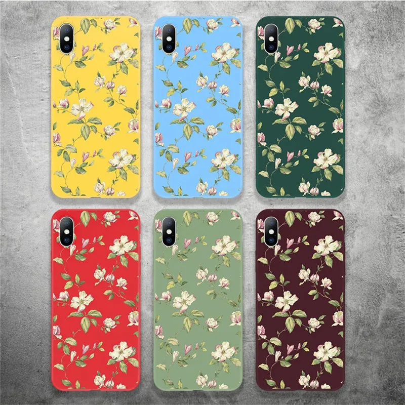 Lovebay Phone Case For iPhone 11 6 6s 7 8 Plus X XR XS 11Pro Max 5 5s Lovely Rose Flower Soft TPU Back Cover Cases |