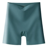 womens seamless shorts safety pants high waist large size ice silk boxer panties anti friction skirt shorts