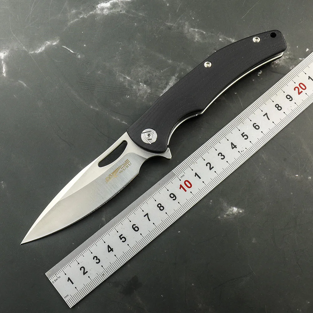 

WUBU D2 Blade Folding Knife Outdoor Camping Hunting Survival Gift Collection Fruit Knife with G10 Handle