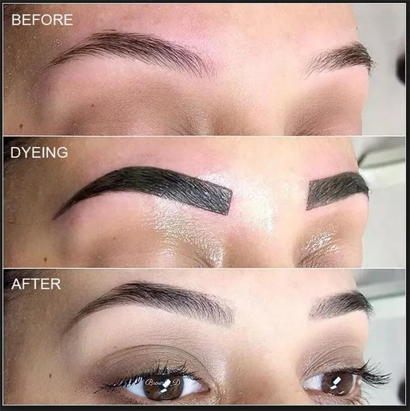 Быстрое оттенок 15 минут легко окрашивающий гель для бровей профессиональная