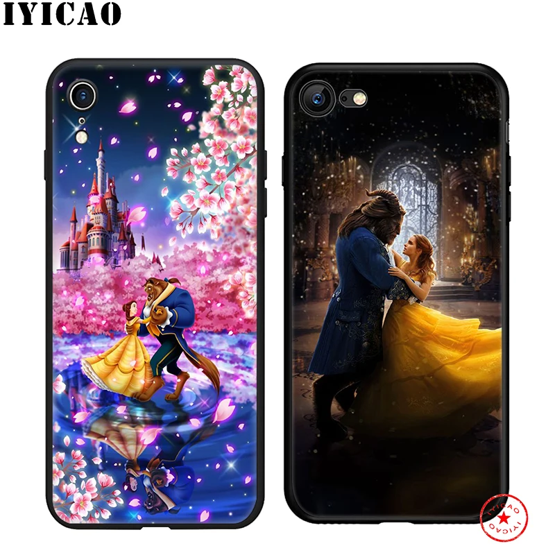 IYICAO Красота и с рисунком из мультфильма Красавица Чудовище мягкий чехол для iphone 11