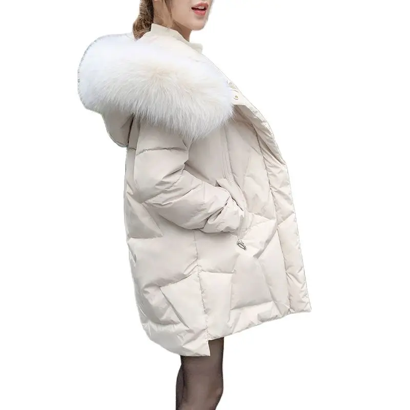 

Модные женские куртки, зима 2021, новые женские парки, Корейская версия свободного кроя, хлопковое пальто, женская куртка средней длины для же...