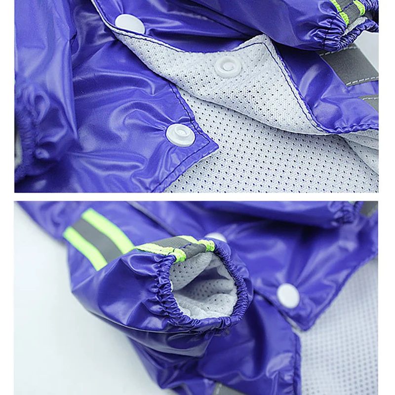 Плащ для собак домашних животных Водонепроницаемая Съемная дождевая куртка