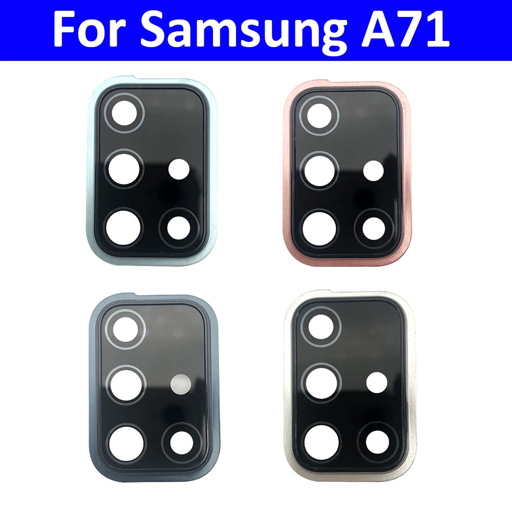 

10Pcs/Lot, New For Samsung A71 A715 A715F Back Rear Camera Glass Lens Circle Cover With Adhensive