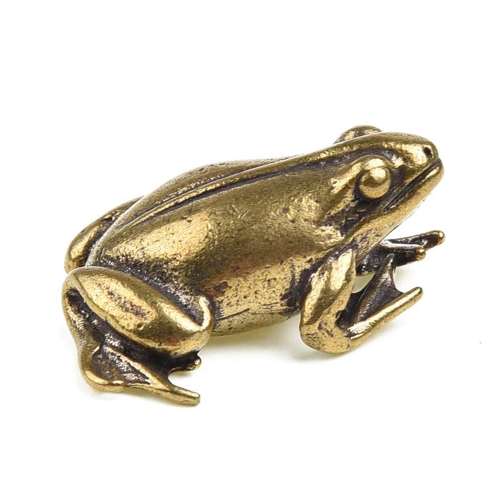 

Ornaments Vintage Brass Frog Small Size For Tea Toy Tabletop Decoration