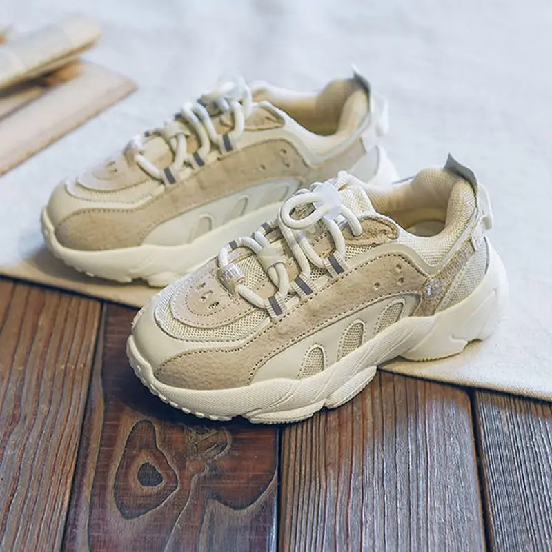 

Boys Sneakers Spring 2021 New Children's Shoes Mesh Breathable Girls Old Shoes In The Big Children's Sneakers Trend Tennis Shoes