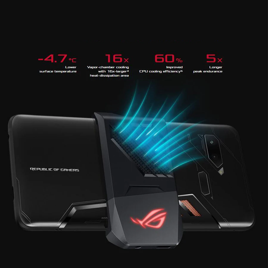 ASUS ROG ZS600KL смартфон с 6 дюймовым дисплеем восьмиядерным процессором Snapdragon 845 ОЗУ 8