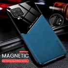 Samung 12 жесткий поликарбонатный чехол из плексигласа с текстурой под кожу чехол для телефона для Samsung Galaxy A12 A32 A42 A52 A72 5G силиконовый чехол-рамка