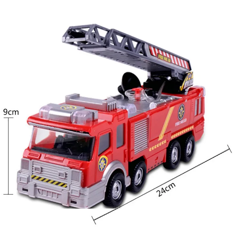 

Children's Simulation Firefighter Toy Jupiter Fire Truck Electric Car Light Fire Truck Can Spray Water Universal Toy Boy Gift 12