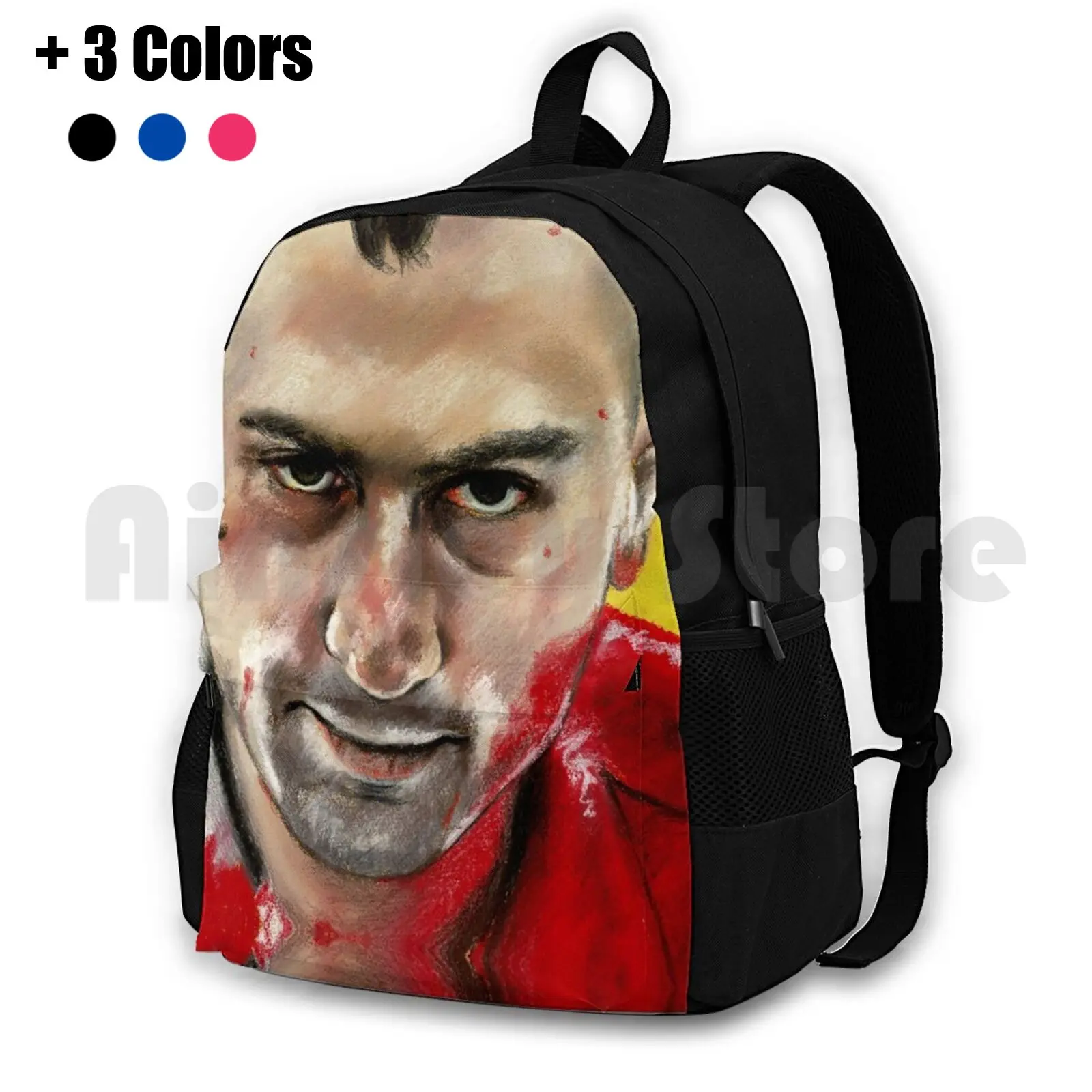 

Travis Bickle From Taxi Driver Outdoor Hiking Backpack Waterproof Camping Travel Taxidriver Taxi Taksi Cab Taxis Travel Car