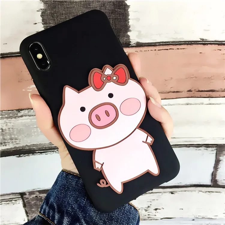 Милый чехол для телефона с рисунком поросенка для Xiaomi mi a1 A2 A3 5X6X8 Lite 9 SE CC9E 9T mi Play mi x 2S Max 3 F1 мягкий чехол из ТПУ с забавным носом