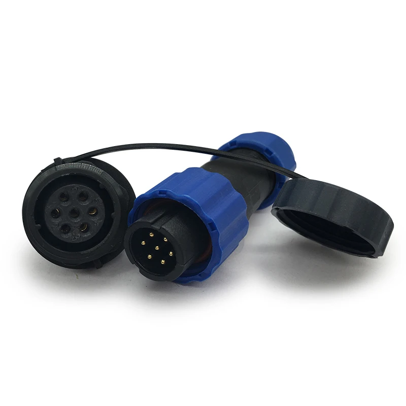 Водонепроницаемый авиационный штекер SP13 IP68 штепсельная вилка и гнездо 1/2/3 .. 5 ../9p