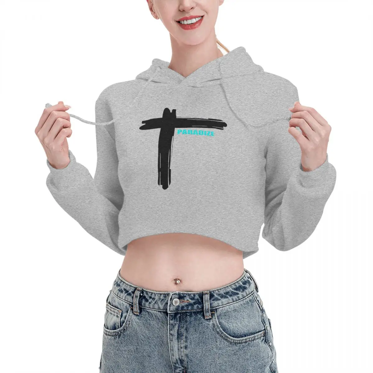 

Open navel Cat Ear Hoodie Sweater Indochine Band Pop Rock Best With hood Nerd Kawaii Print R145 pullover