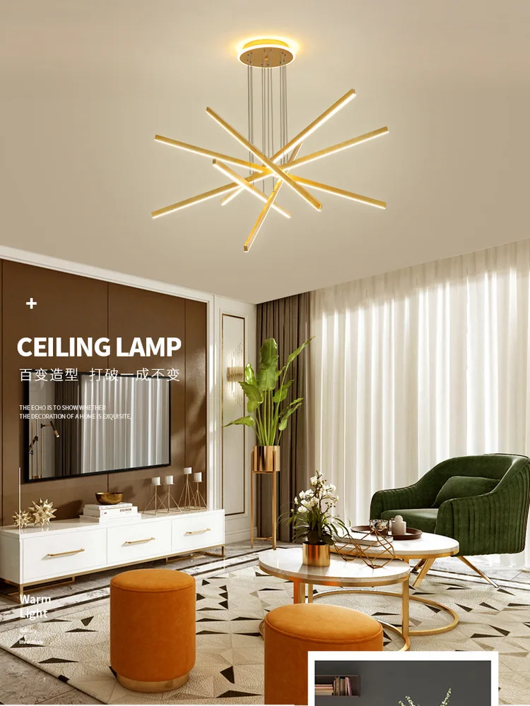 

Nordic living room chandelier simple atmospheric branch modern personality art restaurant lamp bedroom lamp net red ins lamp