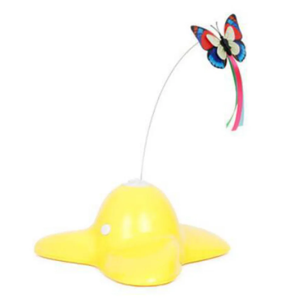 

Electric cat toy butterfly funny cat stick Funny Cat Exercise Toy Stick Electric Flying Butterfly Around Flowers Toy 4.7