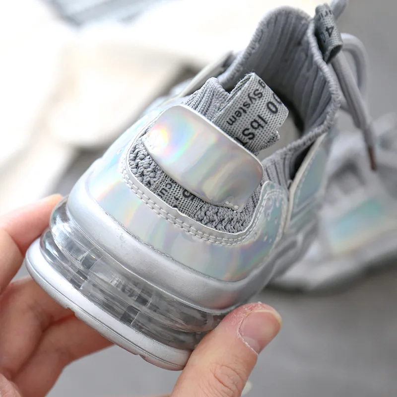 Весенние детские высокие спортивные кроссовки для маленьких девочек сетчатые