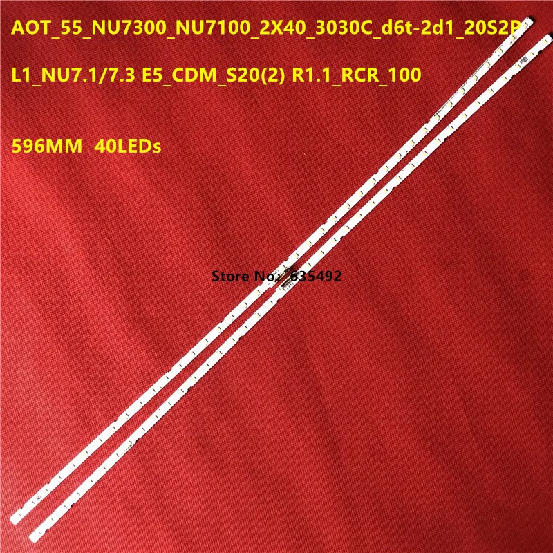 Светодиодная лента 40 светодиодов для Samsung BN96-45913A STS550AU9 UN55NU7200 UN55NU6950 UE55NU7120 UN55NU7300 |