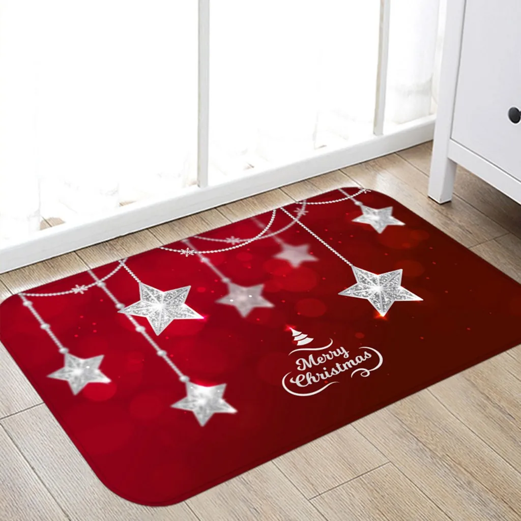 Нескользящий напольный коврик 40X60 см Рождественская серия для кухни и ванной