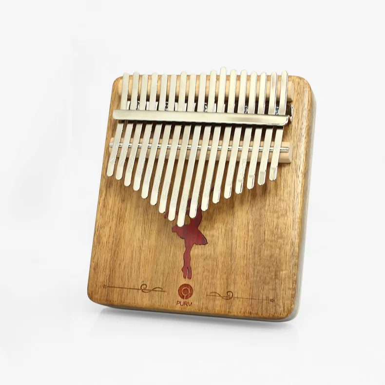 PURM 17 teclas Kalimba africano de madera maciza dedo pulgar Piano Sanza Mbira Caliba tocar con guitarra Instrumento musicales | Спорт и