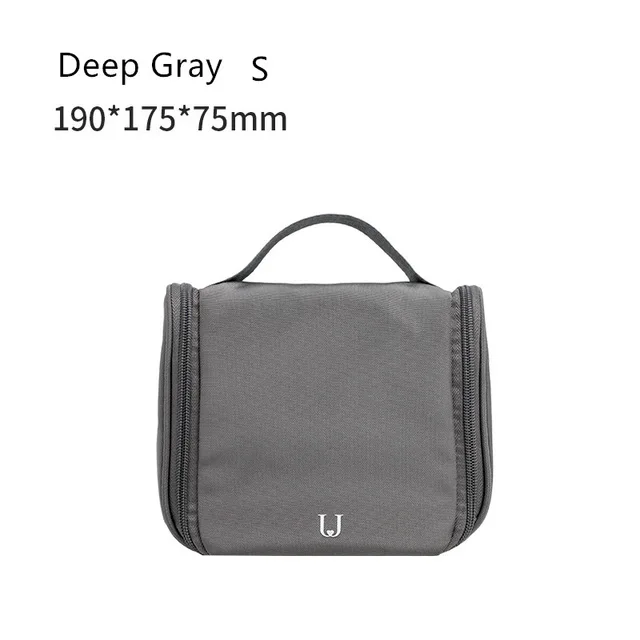 Deep Grey Size S Новинка, Xiaomi Jordan& Judy, портативная косметичка для путешествий, сумка, висячая моющаяся сумка, нейтральная косметичка, органайзер, сумка для хранения - Цвет: Deep Grey Size S
