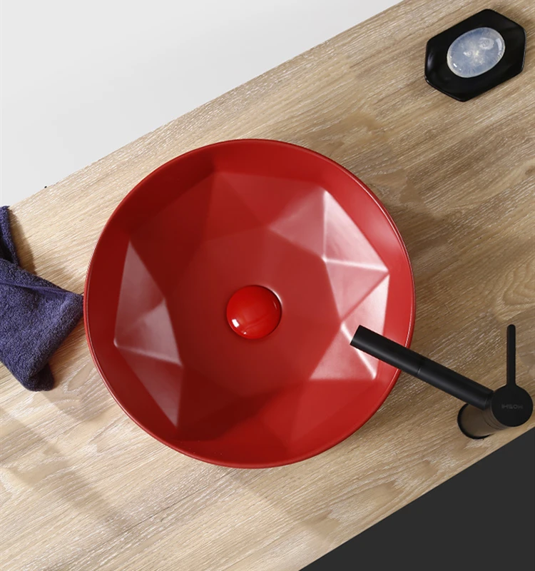 Белая и черная керамическая раковина для ванной комнаты зеленая стеклянная с