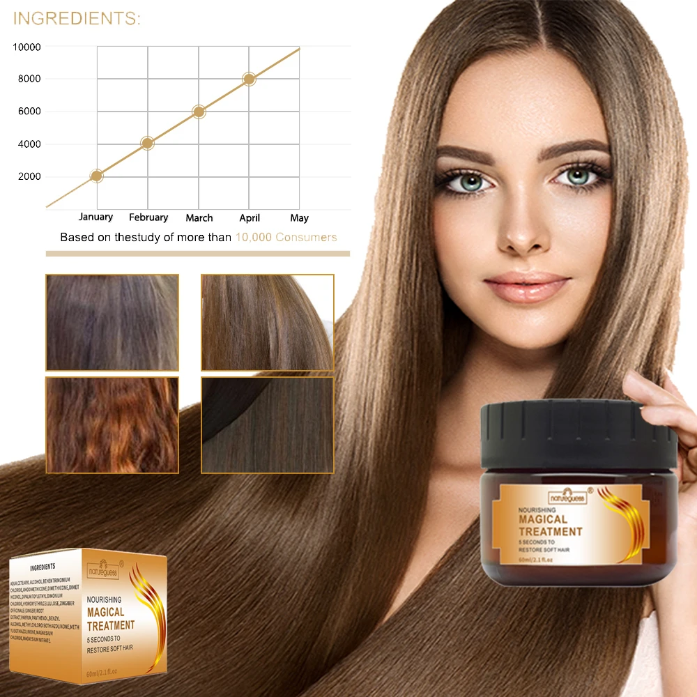 Волшебная питательная маска для волос 5 секунд восстановления повреждений