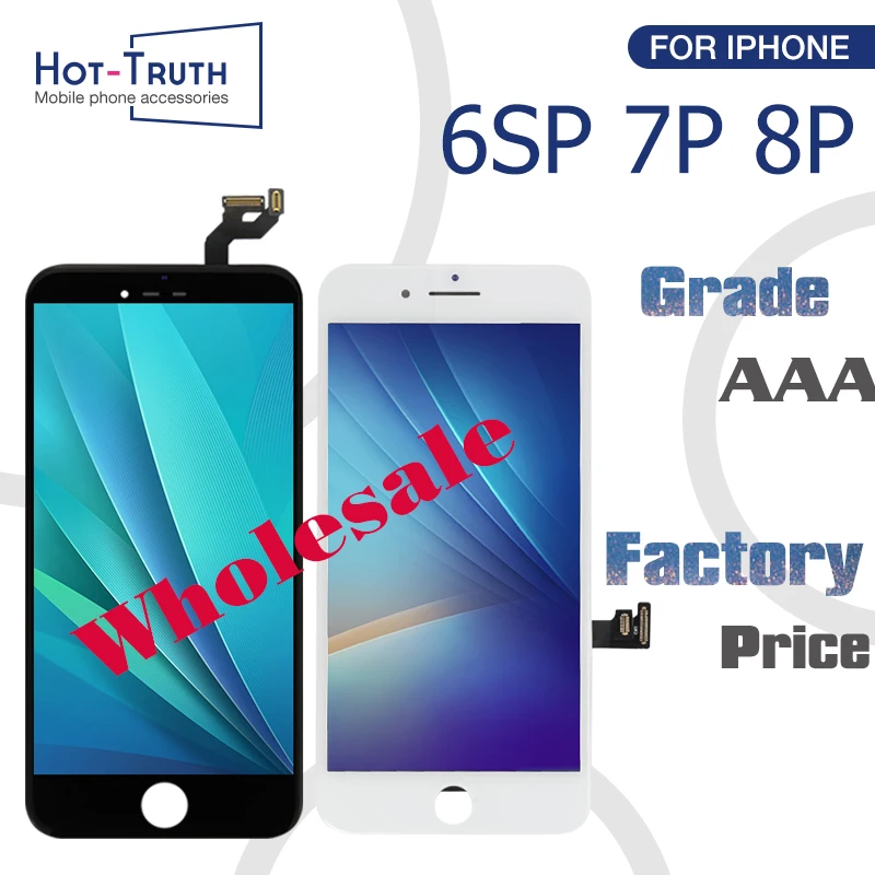 100 шт. для iPhone 6S Plus ЖК-дисплей для iPhone 7 8 Plus 7P Сенсорная панель экран дигитайзер сборка класс AAA+++ ЖК
