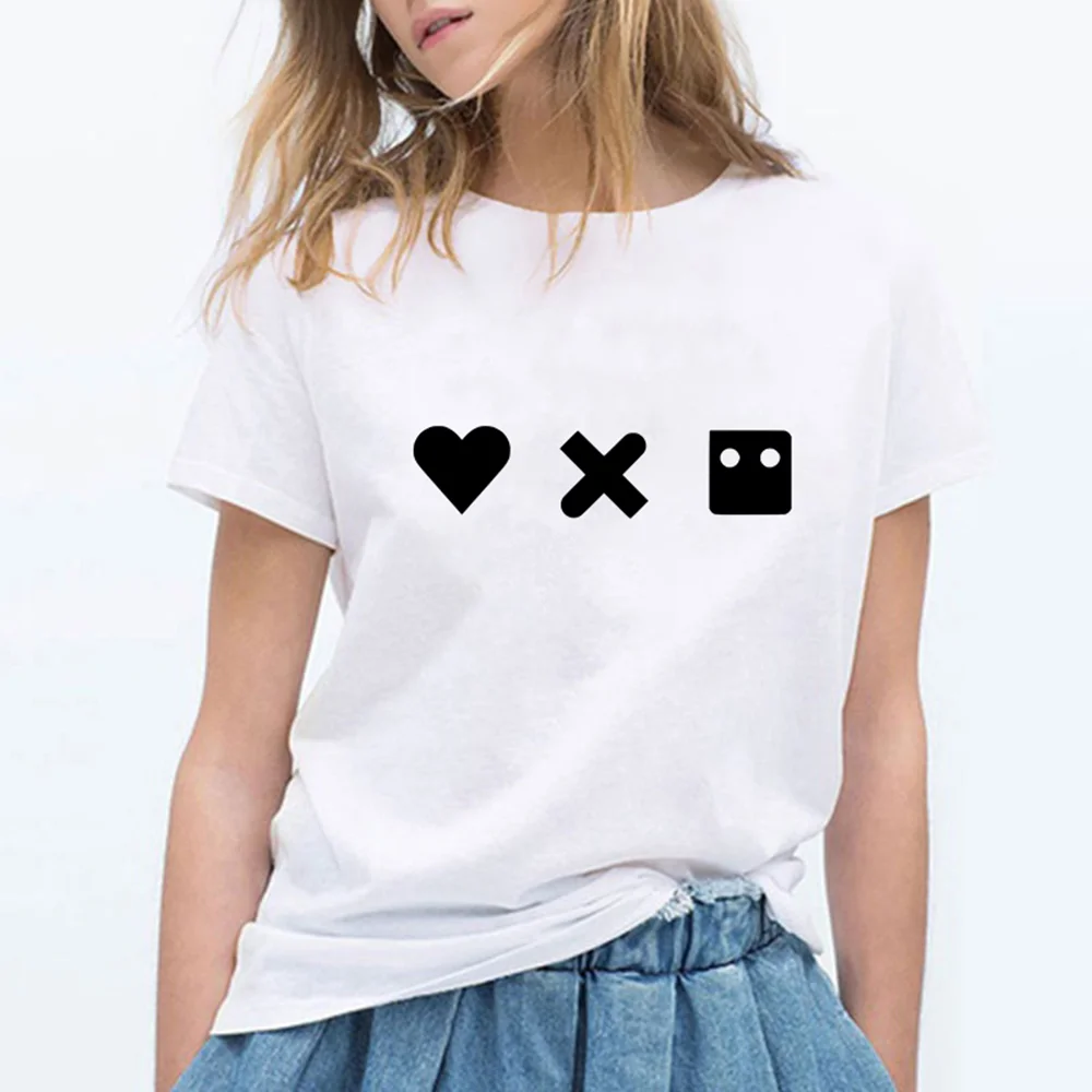 

High Quality Trendy Women Shirts Harajuku Cute T Shirts Women Funny Hip Hop Punk Women's Fashion Love Death Robots T-shirt