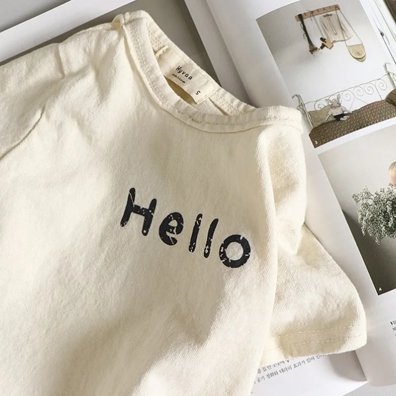 Летние Детские боди в Корейском стиле комбинезоны для мальчиков и девочек с